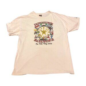 Hanes Beefy-T Downtown Roanoke In The City 2006 T-Shirt, XL